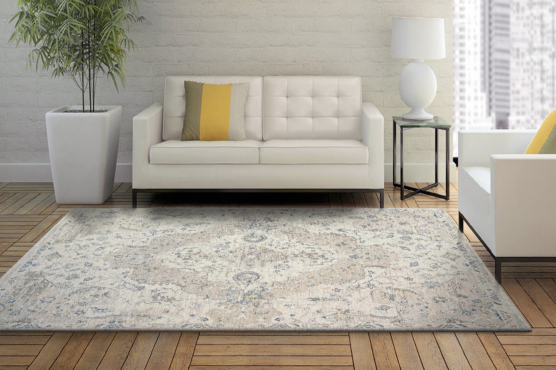 Dynamic Rugs Opulus 4312 Beige/Grey/Gold Area Rug