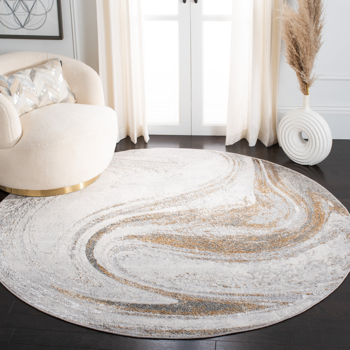 Safavieh Orchard Orc617H Grey/Gold Rugs.