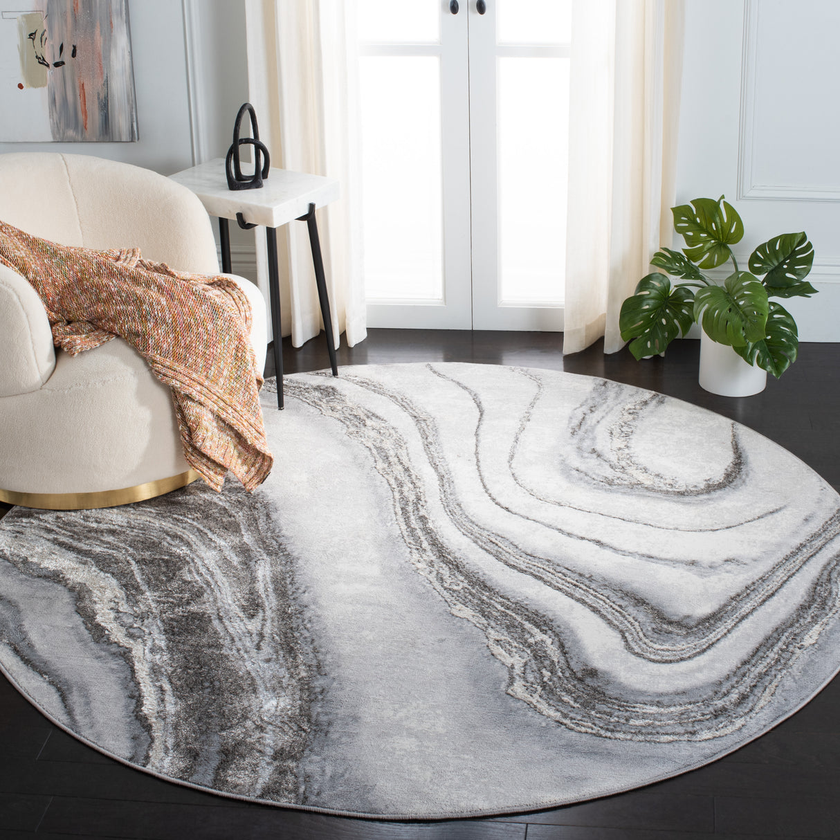 Safavieh Orchard Orc637H Grey/Ivory Rugs.
