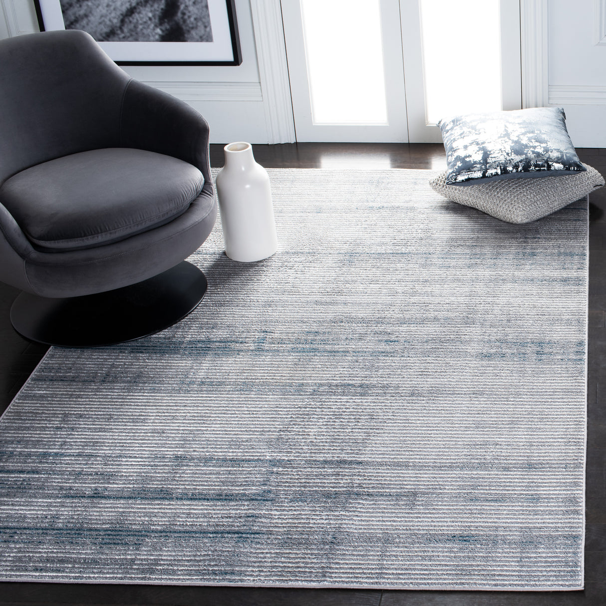 Safavieh Orchard Orc661F Grey/Blue Rugs.