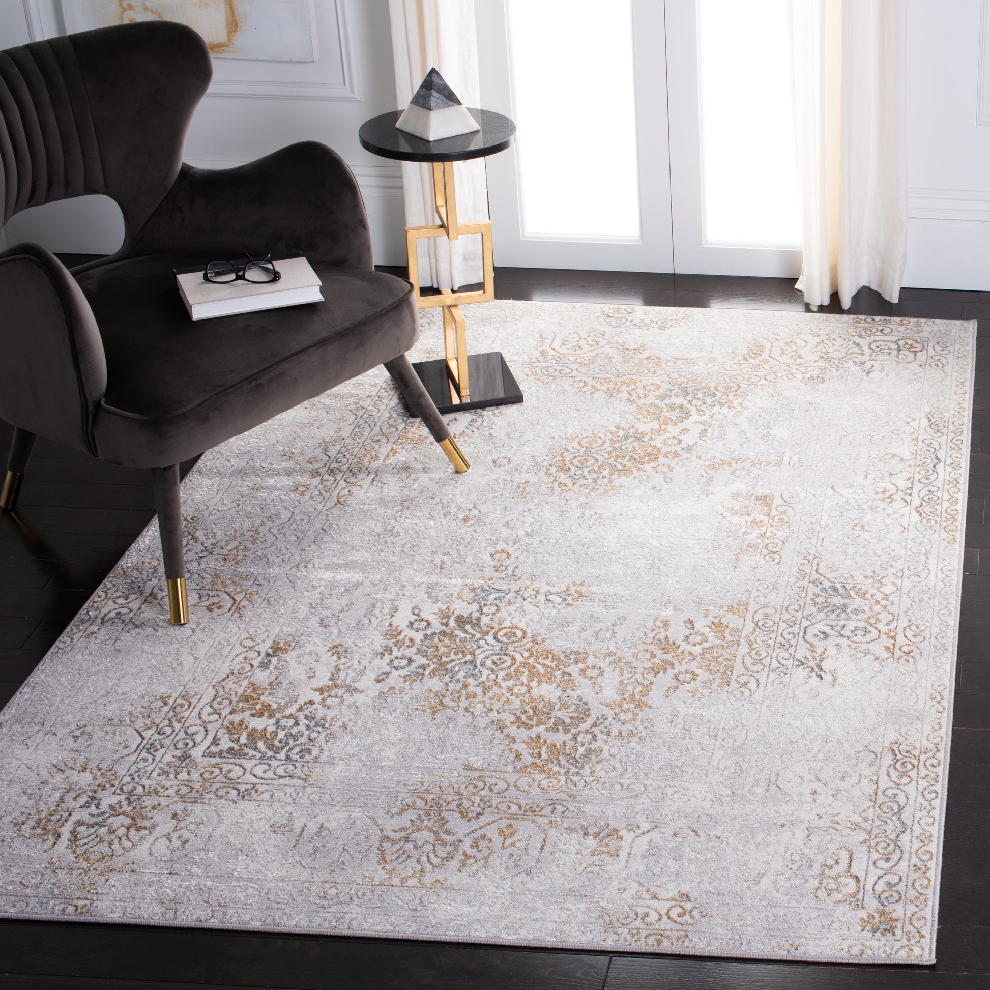 Safavieh Orchard Orc684G Grey/Gold Area Rug