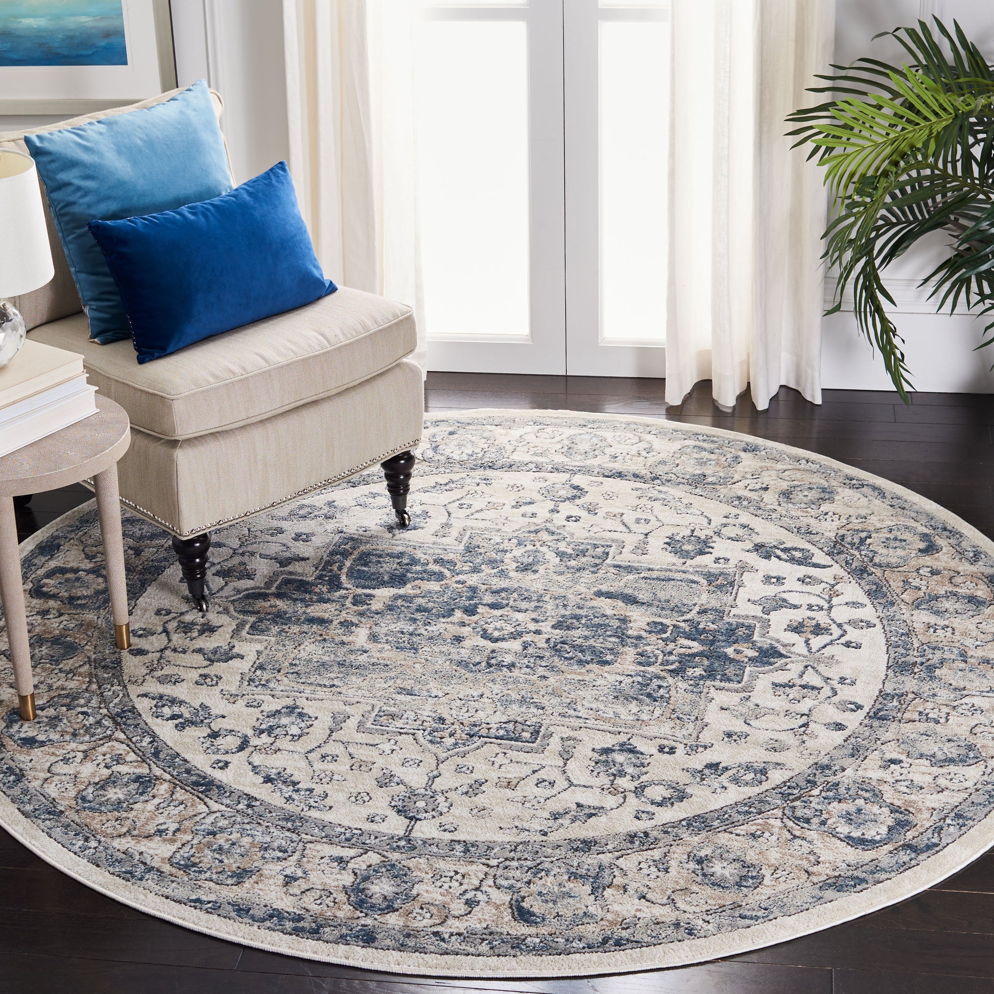 Safavieh Oregon Ore868A Ivory/Blue Area Rug