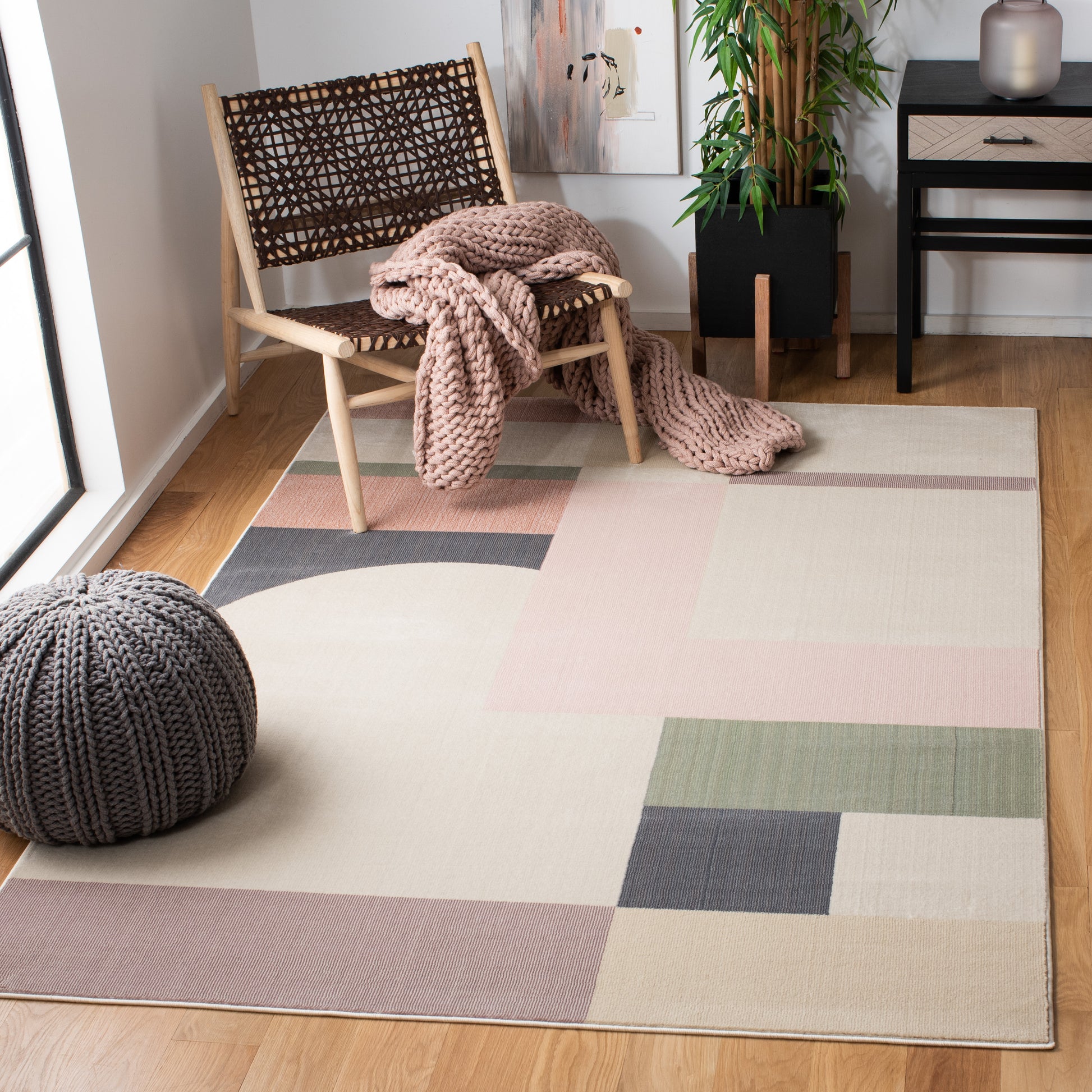 Safavieh Orwell Orw301C Beige/Pink Area Rug