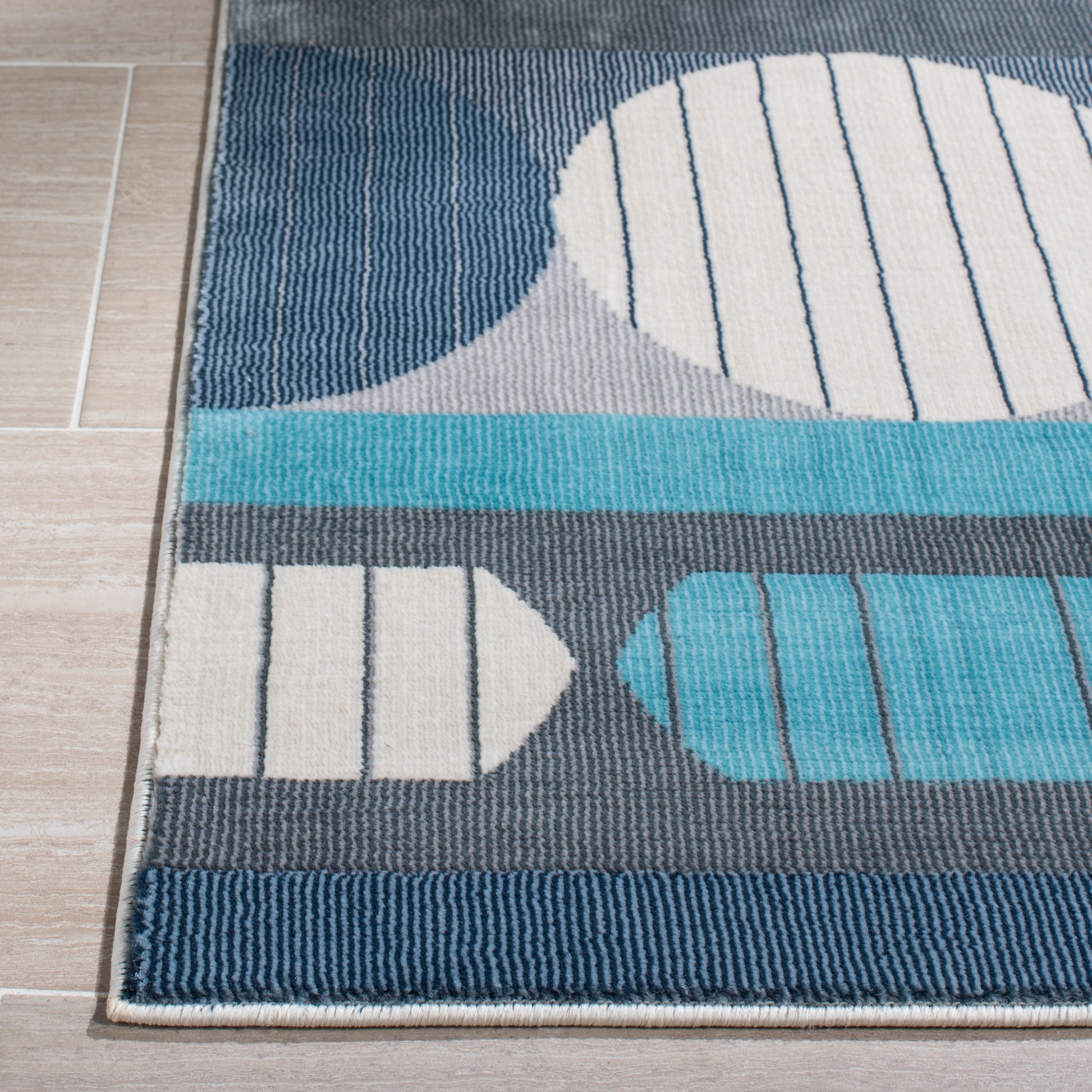 Safavieh Orwell Orw367F Grey/Aqua Area Rug