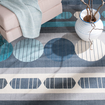 Safavieh Orwell Orw367F Grey/Aqua Area Rug