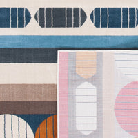 Safavieh Orwell Orw367H Grey/Orange Area Rug