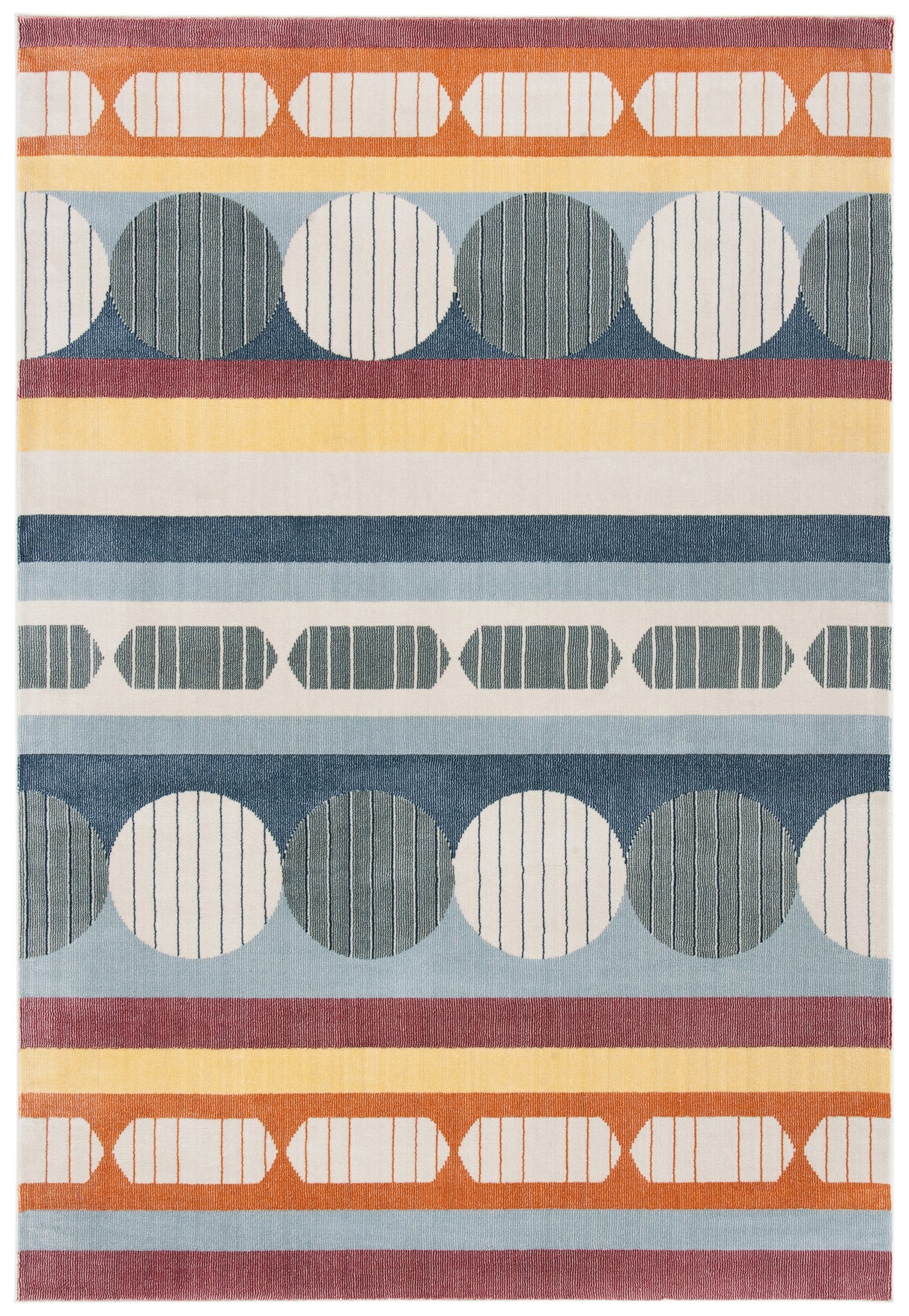 Safavieh Orwell Orw367M Blue/Yellow Rugs.