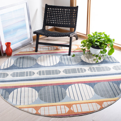 Safavieh Orwell Orw367M Blue/Yellow Area Rug