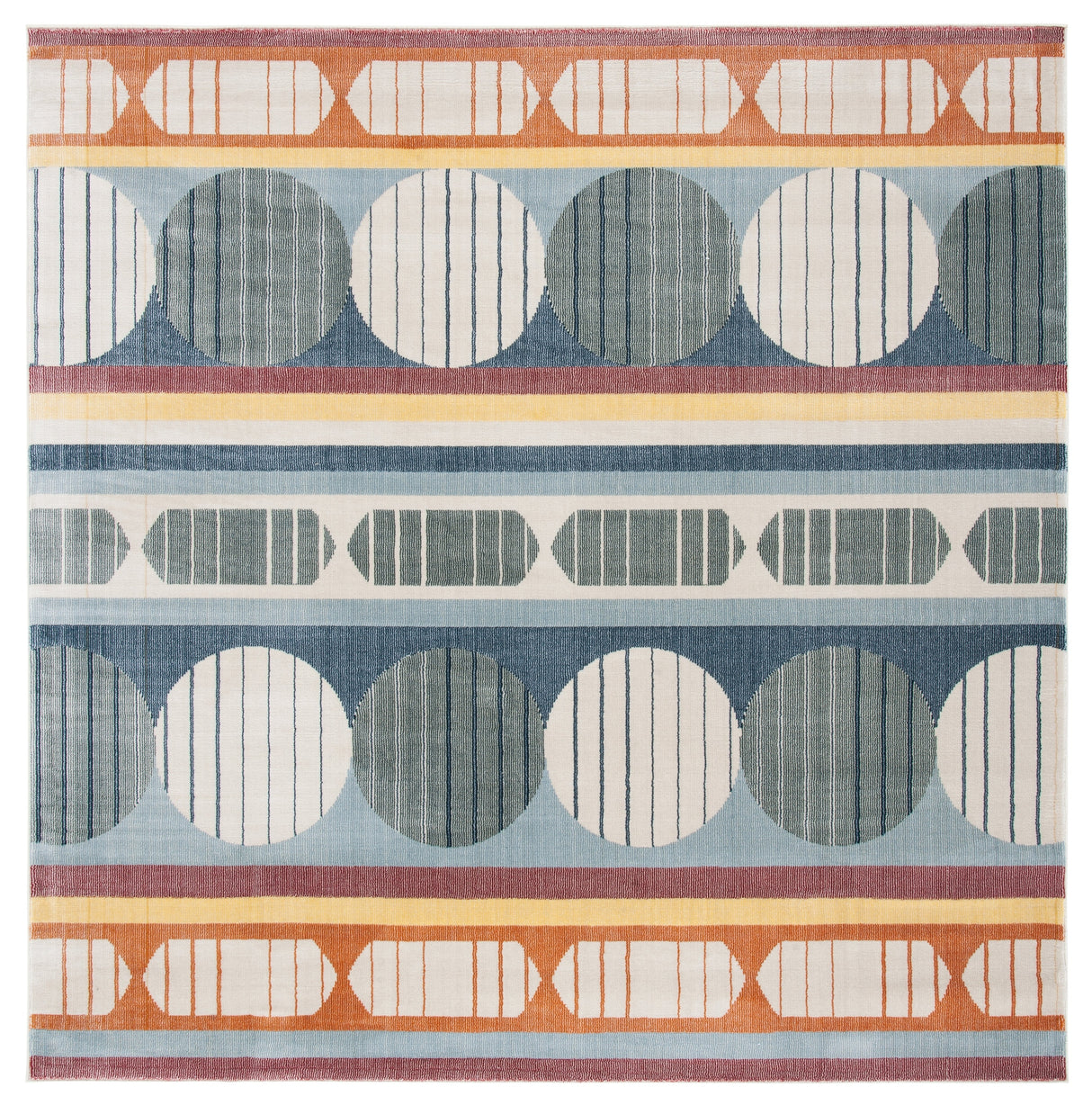 Safavieh Orwell Orw367M Blue/Yellow Rugs.