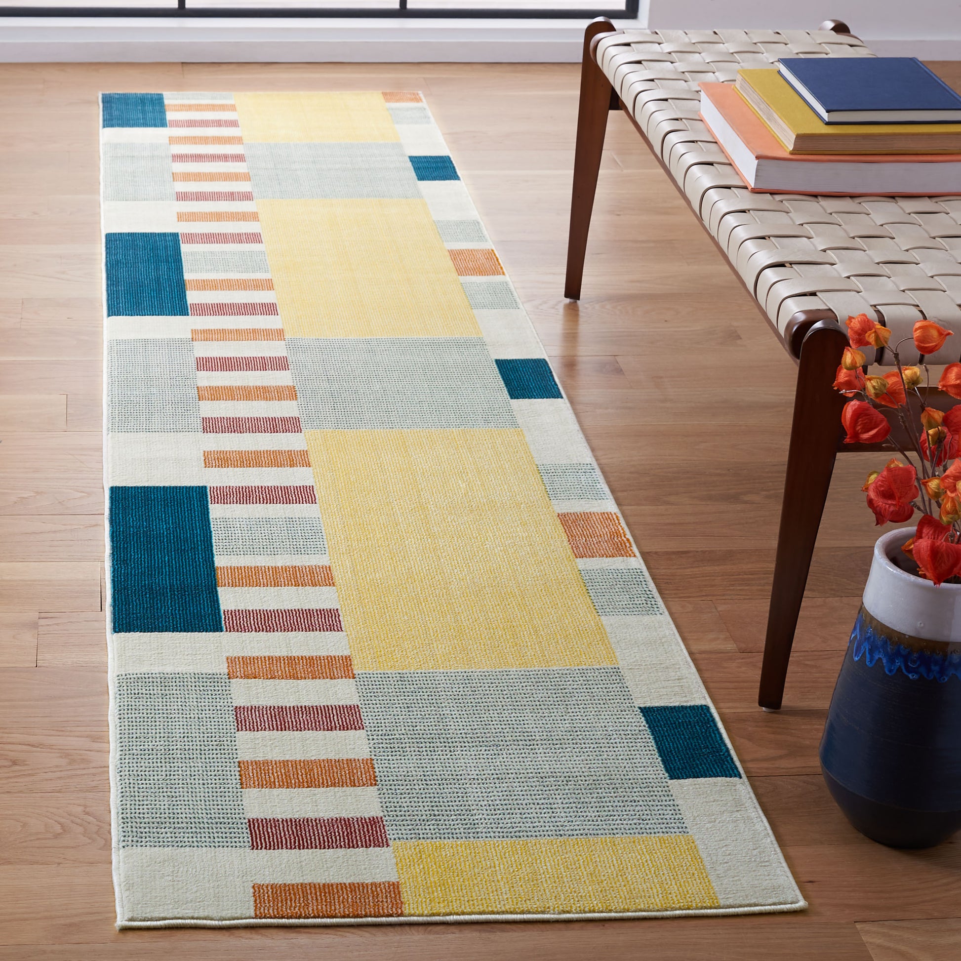 Safavieh Orwell Orw369B Beige/Yellow Area Rug