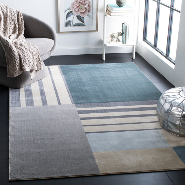 Safavieh Orwell Orw397H Charcoal/Beige Rug.