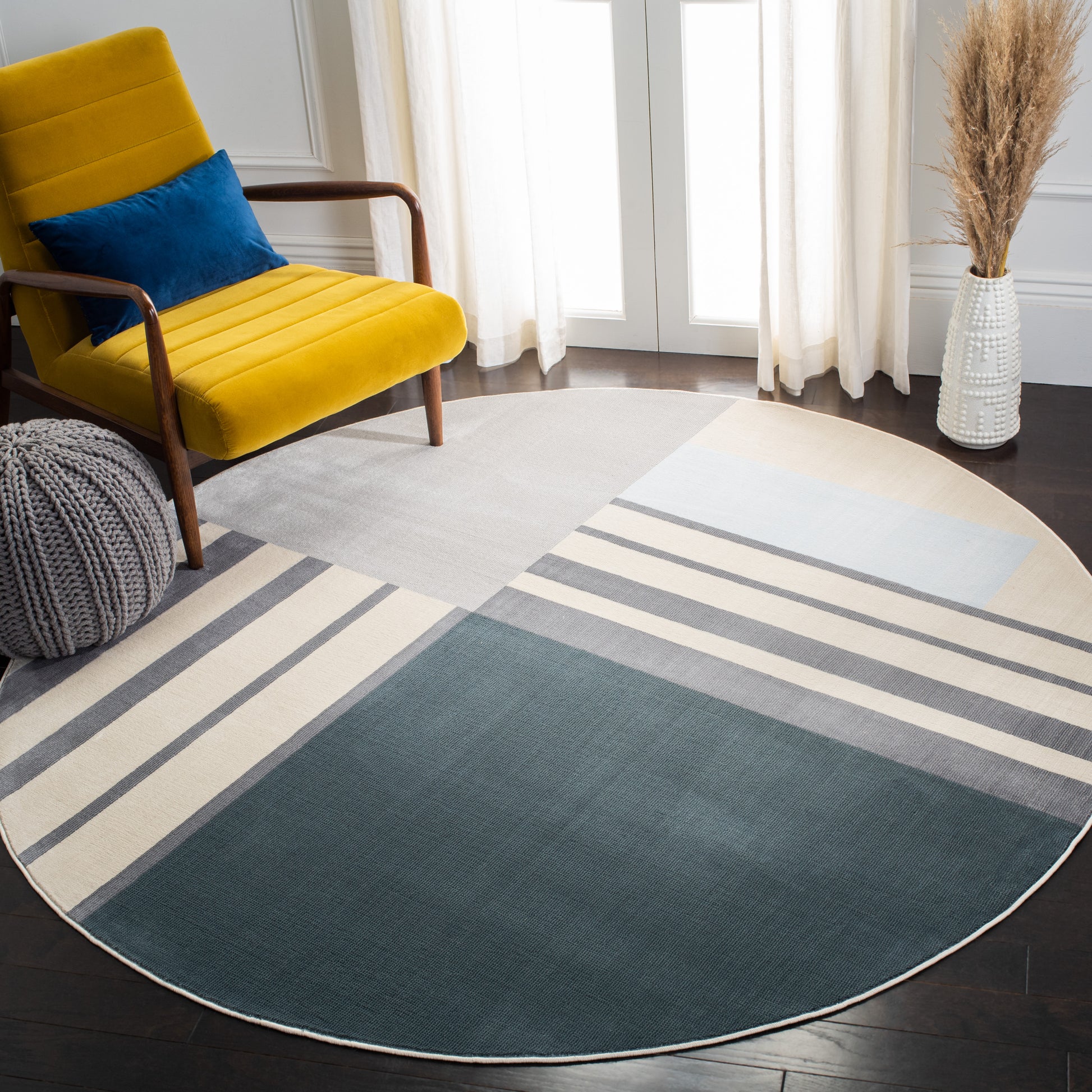 Safavieh Orwell Orw397H Charcoal/Beige Area Rug