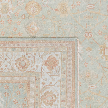 Safavieh Oushak Osh117B Dark Green/Light Green Rug.