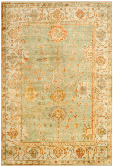 Safavieh Oushak Osh117B Dark Green/Light Green Rug.