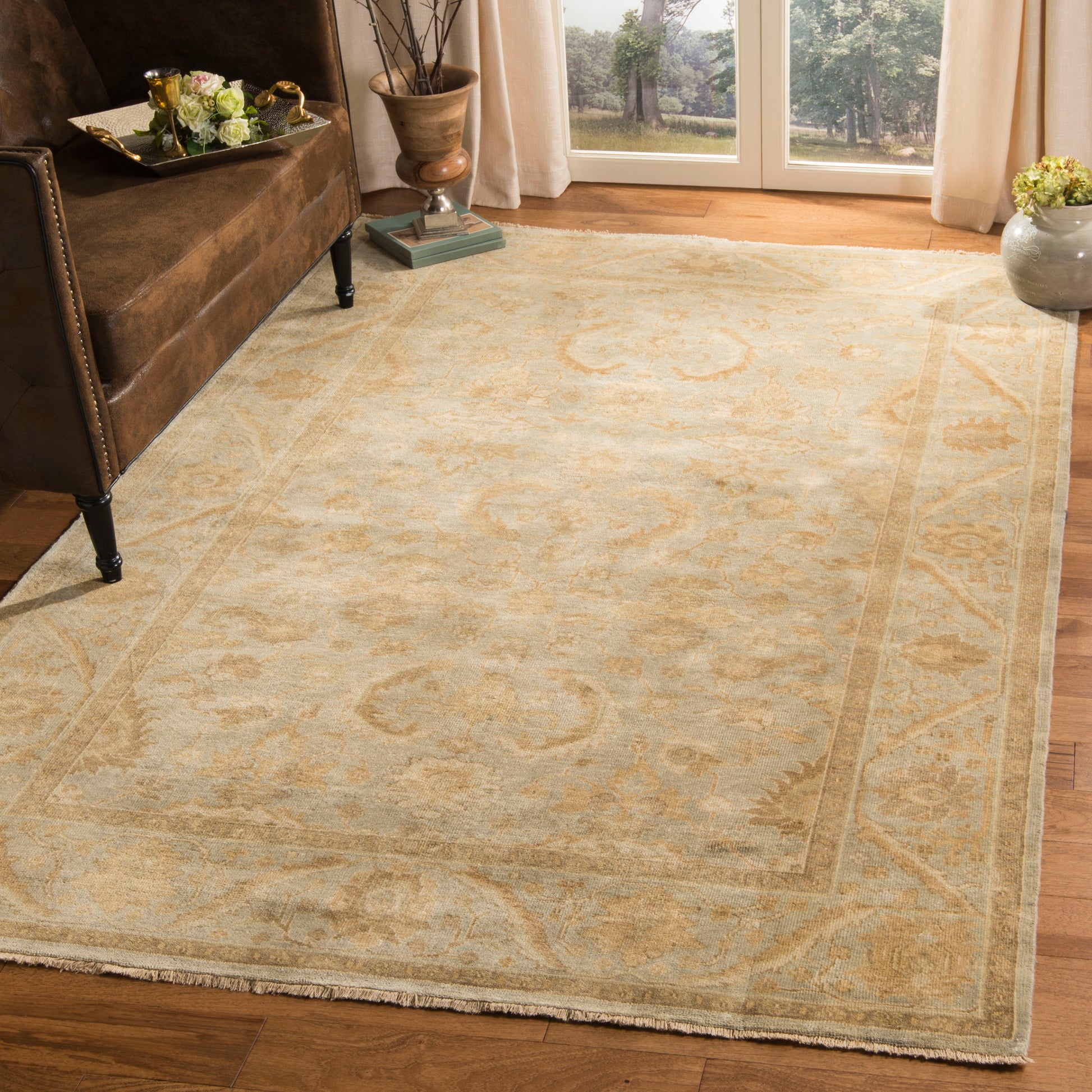 Safavieh Oushak Osh154A Light Blue Area Rug