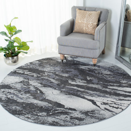 Safavieh Pacific Pfc865G Dark Grey/Light Grey Rug.
