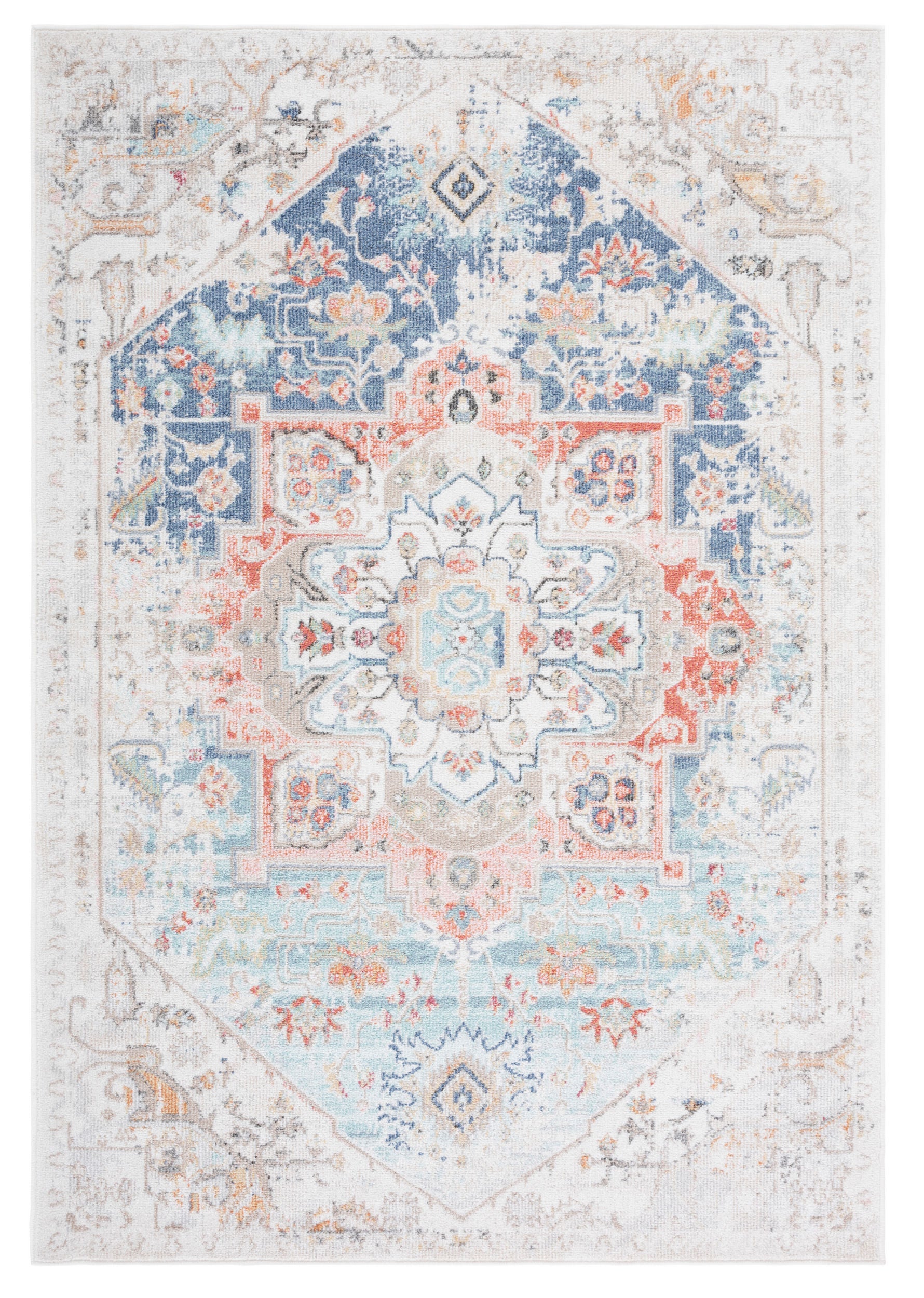 Safavieh Phoenix Phx521M Ivory/Blue Area Rug