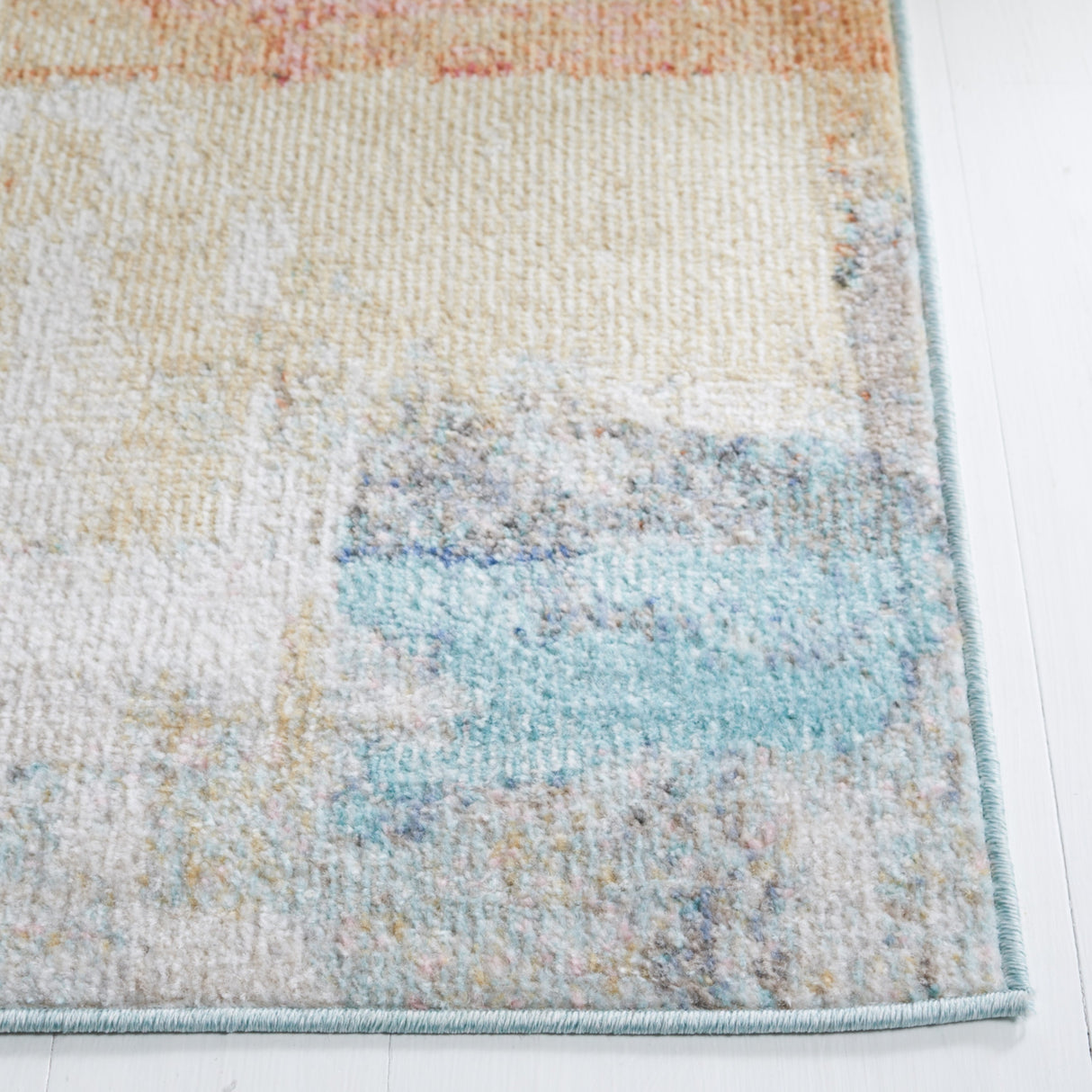 Safavieh Phoenix Phx523Q Rust Blue/Ivory Rug.