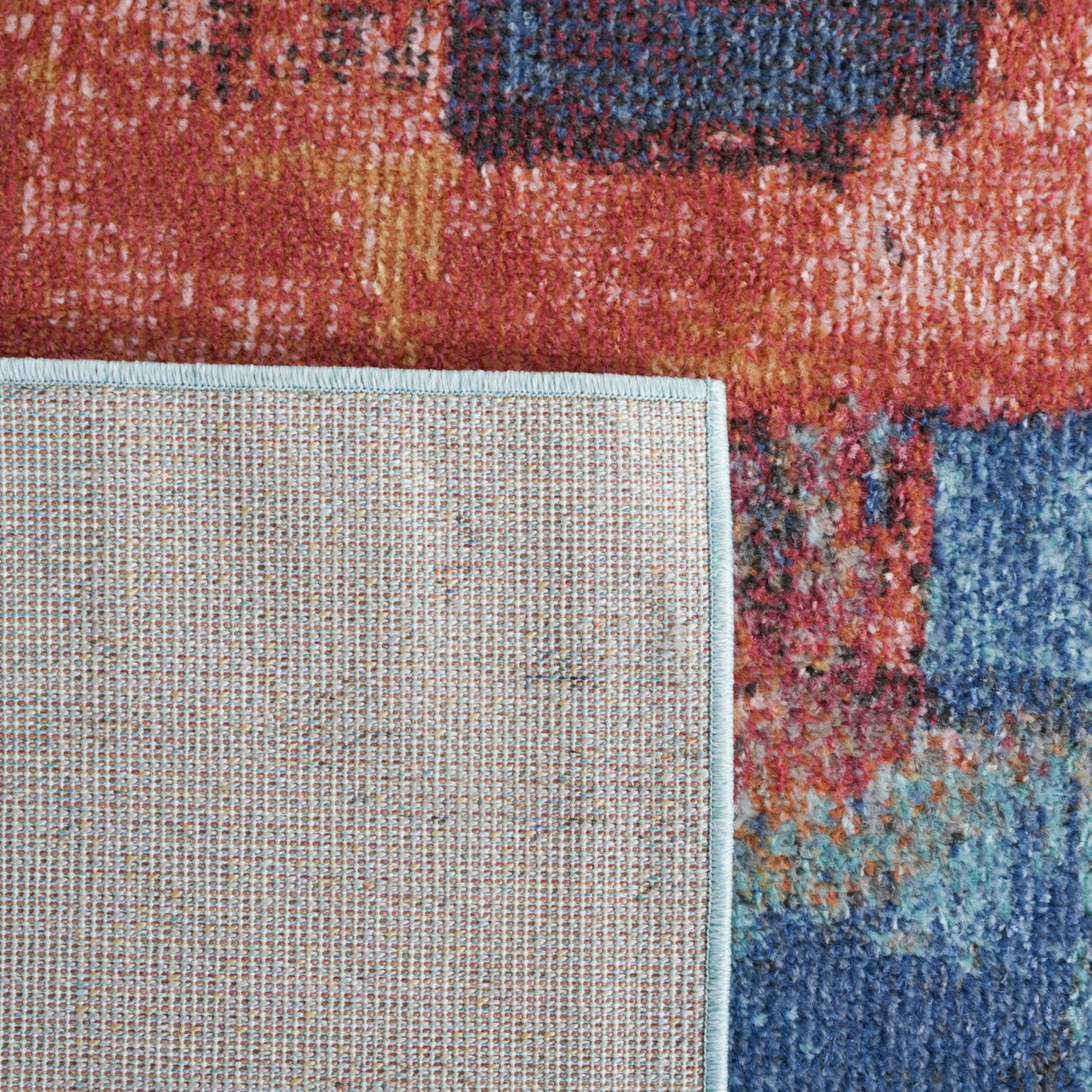 Safavieh Phoenix Phx523Q Rust Blue/Ivory Rug.