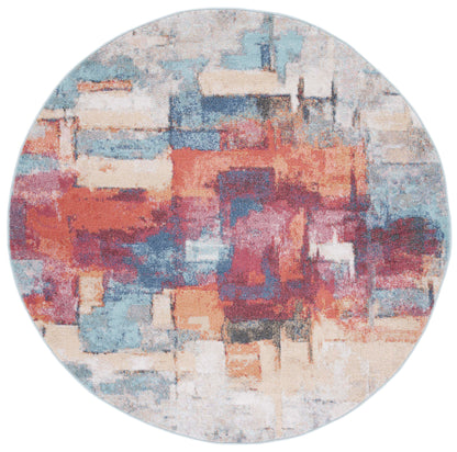 Safavieh Phoenix Phx523Q Rust Blue/Ivory Area Rug