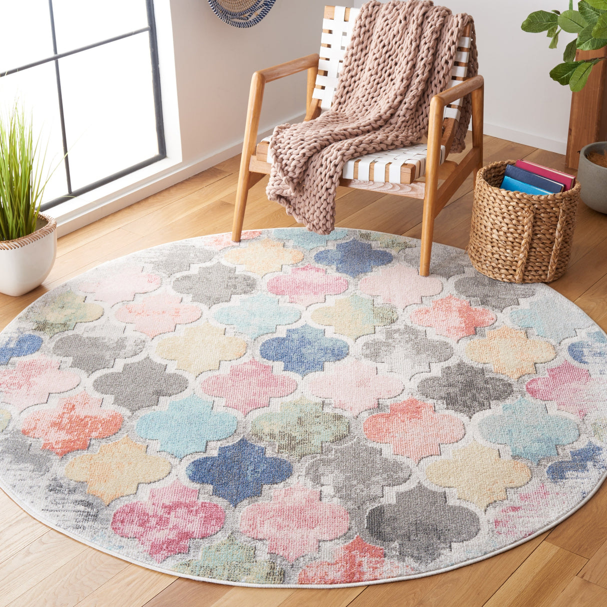 Safavieh Phoenix Phx531D Blue/Red Rug.