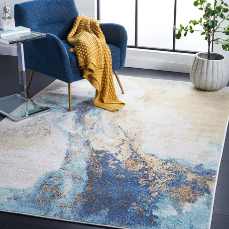 Safavieh Phoenix Phx533M Blue Rug.