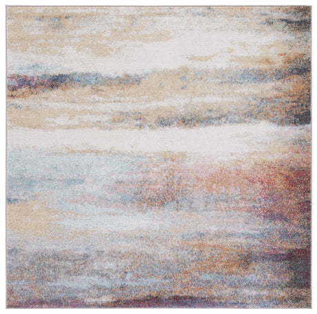 Safavieh Phoenix Phx542Q Rust Blue/Ivory Rug.
