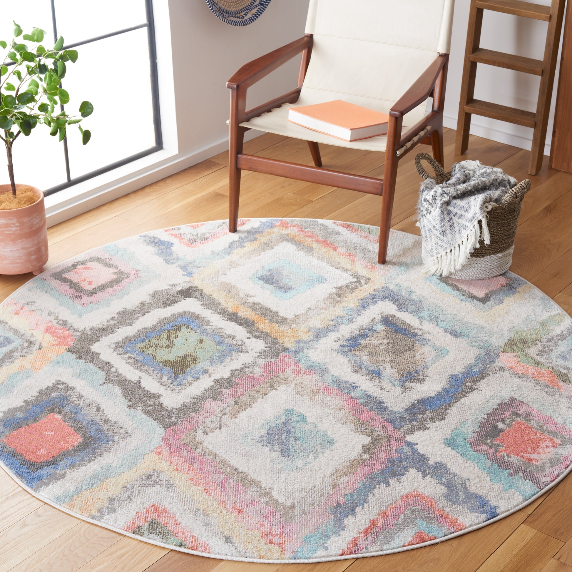 Safavieh Phoenix Phx561D Blue/Red Area Rug