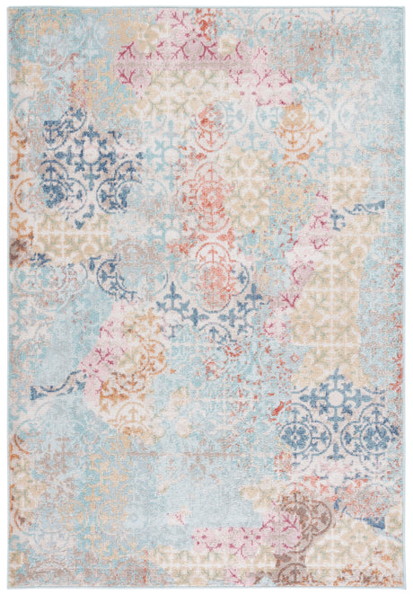 Safavieh Phoenix Phx580M Blue/Rust Rug.