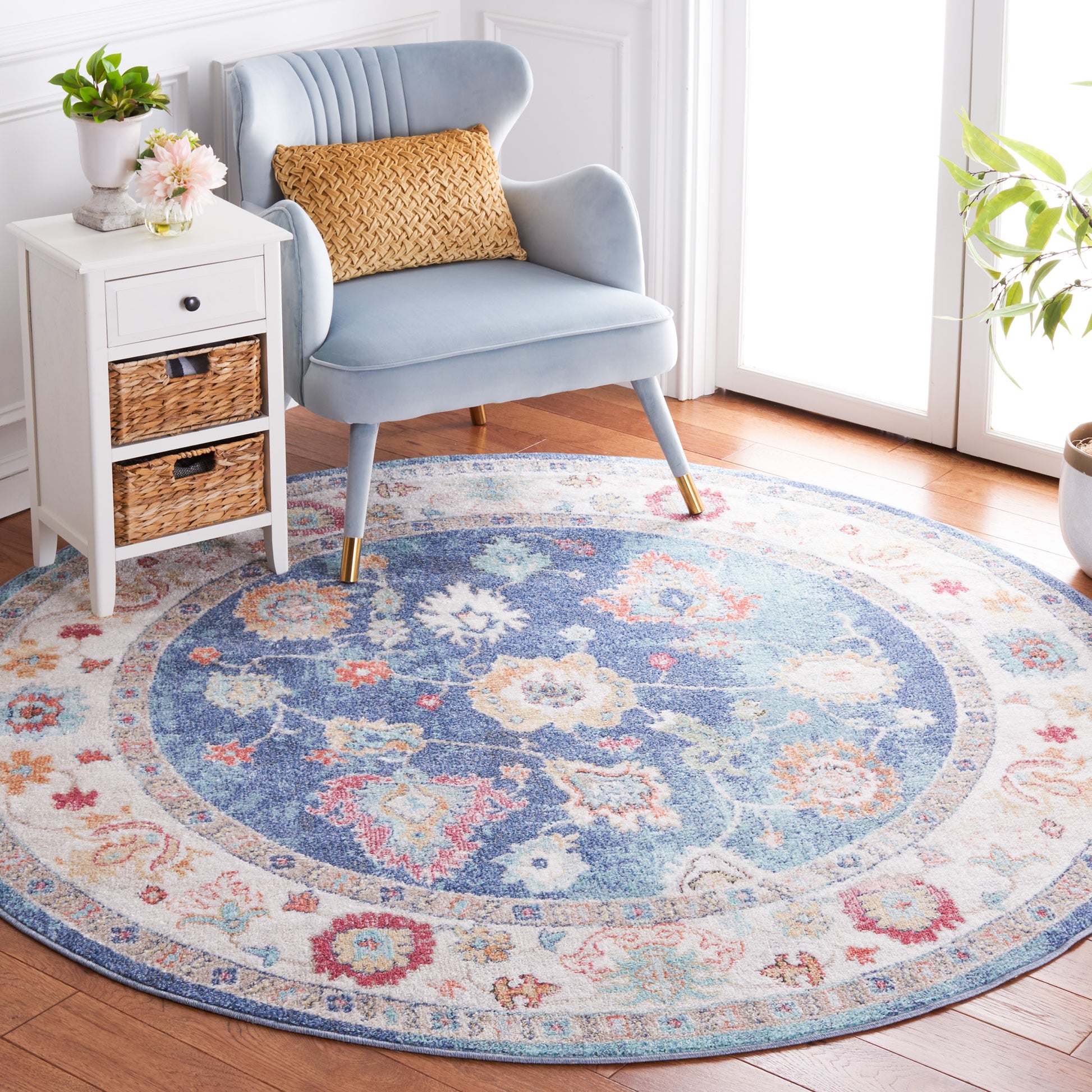 Safavieh Phoenix Phx591N Navy/Ivory Area Rug