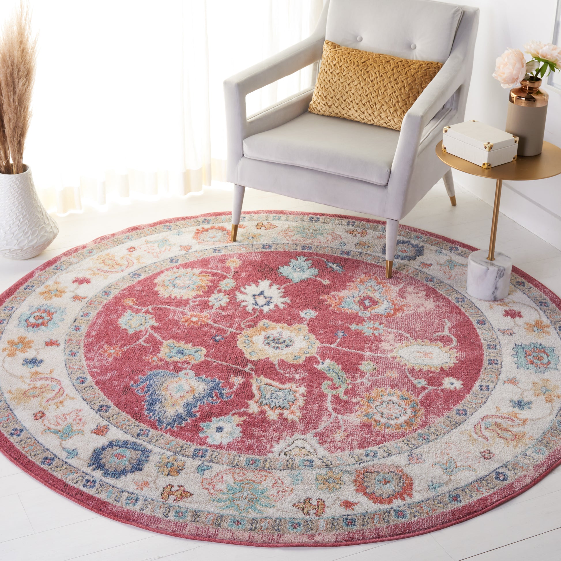 Safavieh Phoenix Phx591P Red Area Rug