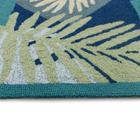 Liora Manne Capri Patchwork Palms 1733/33 Navy Area Rug