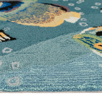 Liora Manne Frontporch Aquarium 4530/04 Blue Area Rug