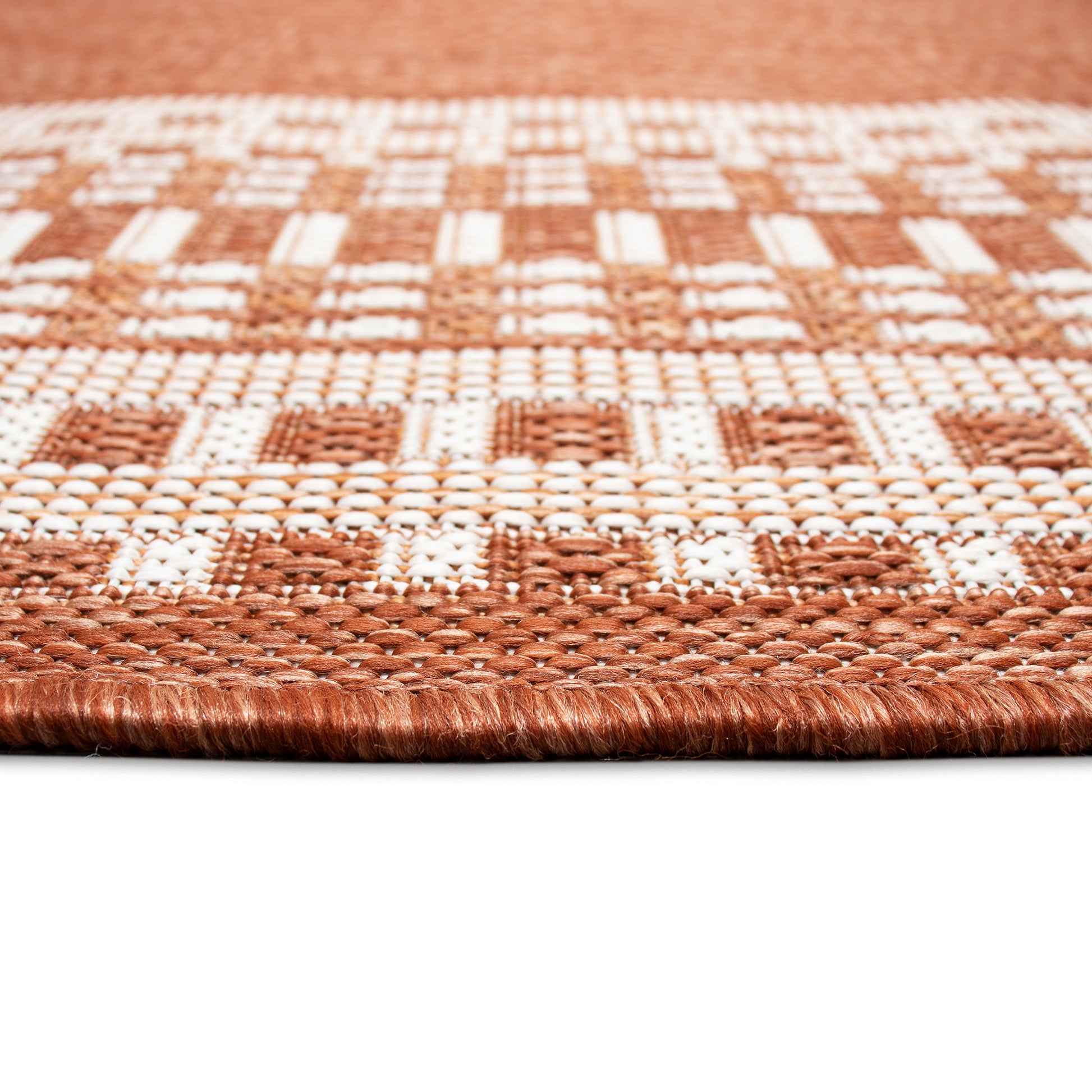 Liora Manne Malibu Etched Border 8228/17 Rust Area Rug