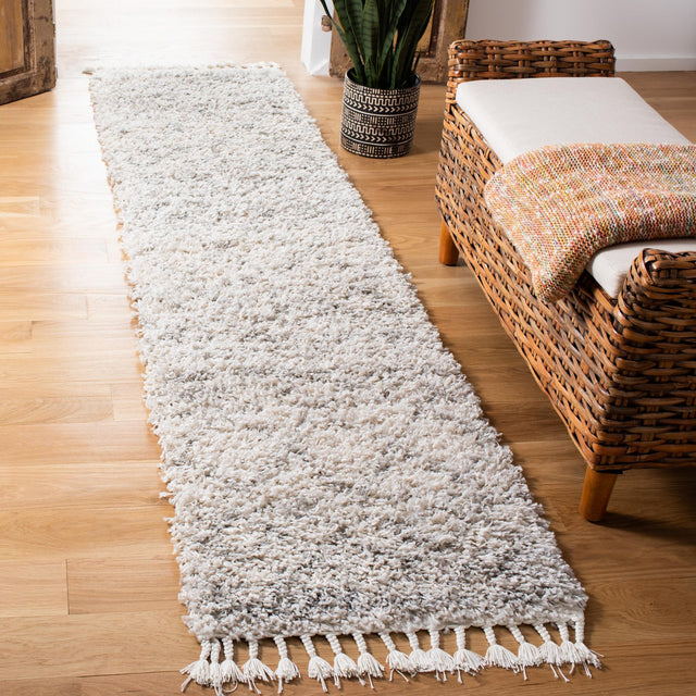 Safavieh Pro Lux Shag Plx436A Ivory/Light Grey Rugs.