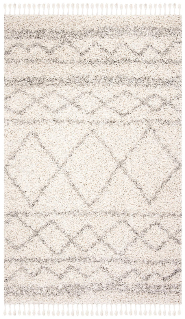 Safavieh Pro Lux Shag Plx436A Ivory/Light Grey Rugs.