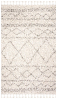 Safavieh Pro Lux Shag Plx436A Ivory/Light Grey Area Rug