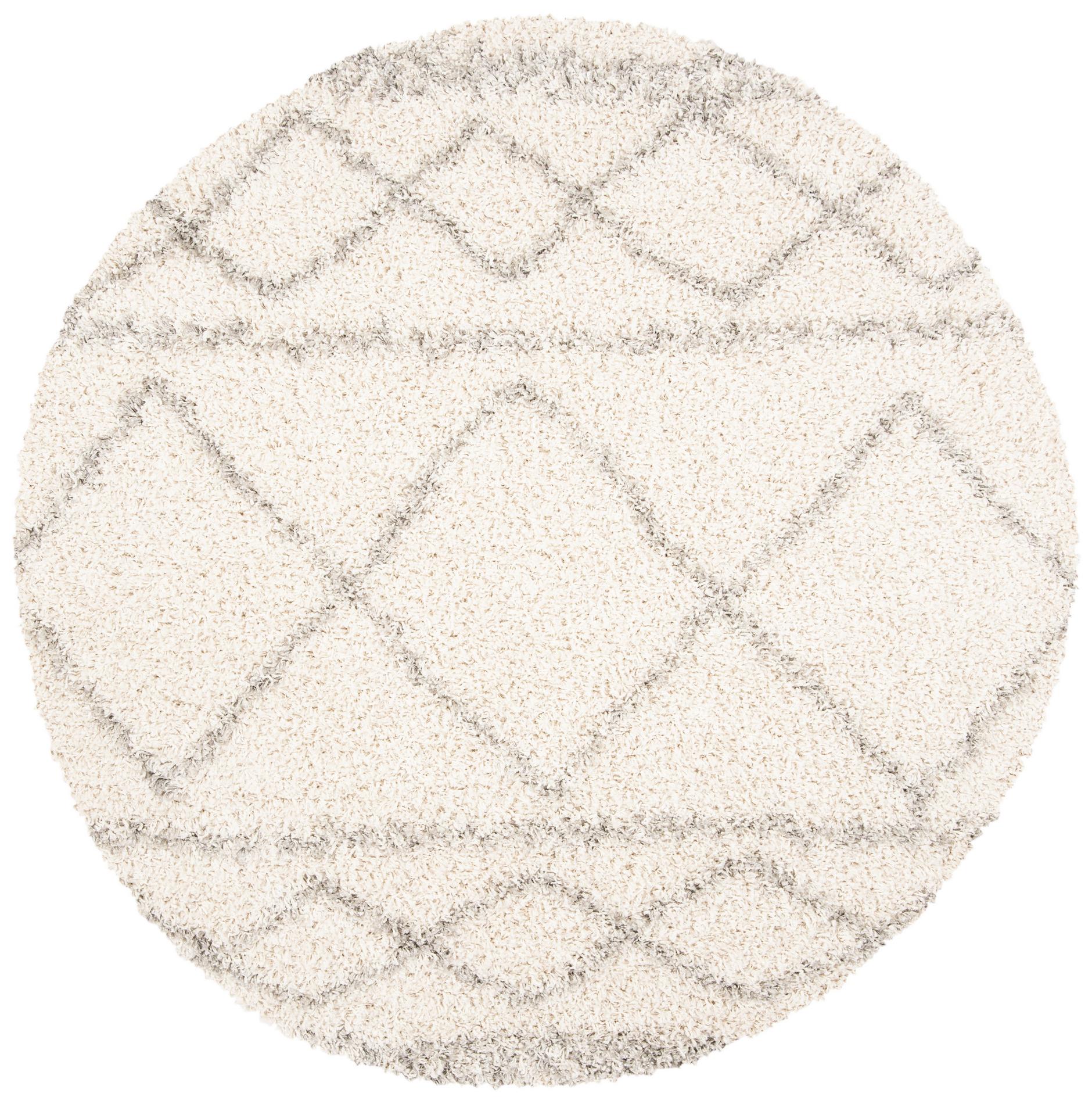 Safavieh Pro Lux Shag Plx436A Ivory/Light Grey Area Rug