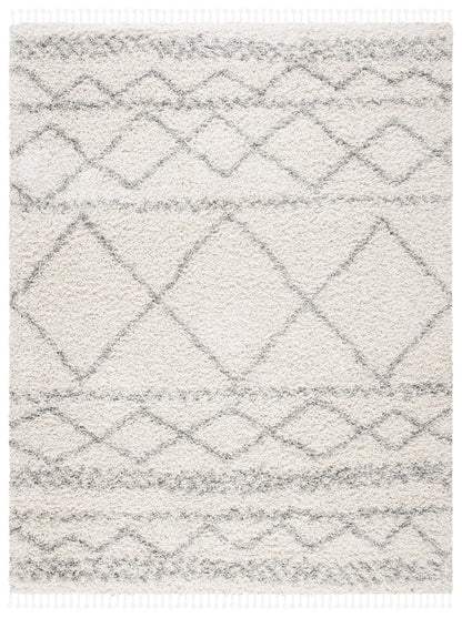 Safavieh Pro Lux Shag Plx436A Ivory/Light Grey Area Rug