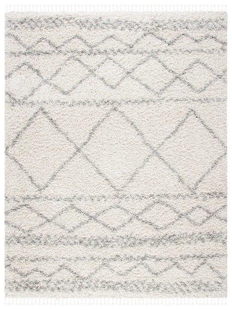 Safavieh Pro Lux Shag Plx436A Ivory/Light Grey Rugs.