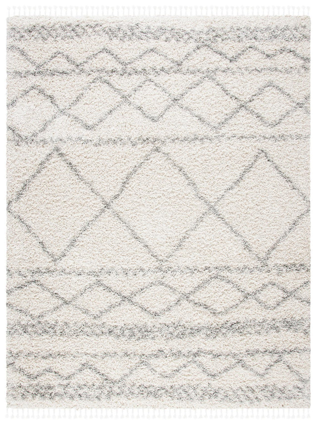 Safavieh Pro Lux Shag Plx436A Ivory/Light Grey Rugs.