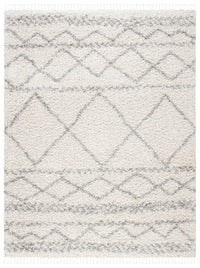 Safavieh Pro Lux Shag Plx436A Ivory/Light Grey Area Rug