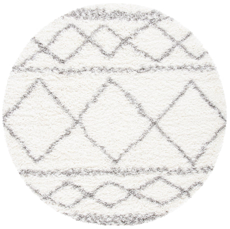 Safavieh Pro Lux Shag Plx436B Ivory/Grey Rugs.