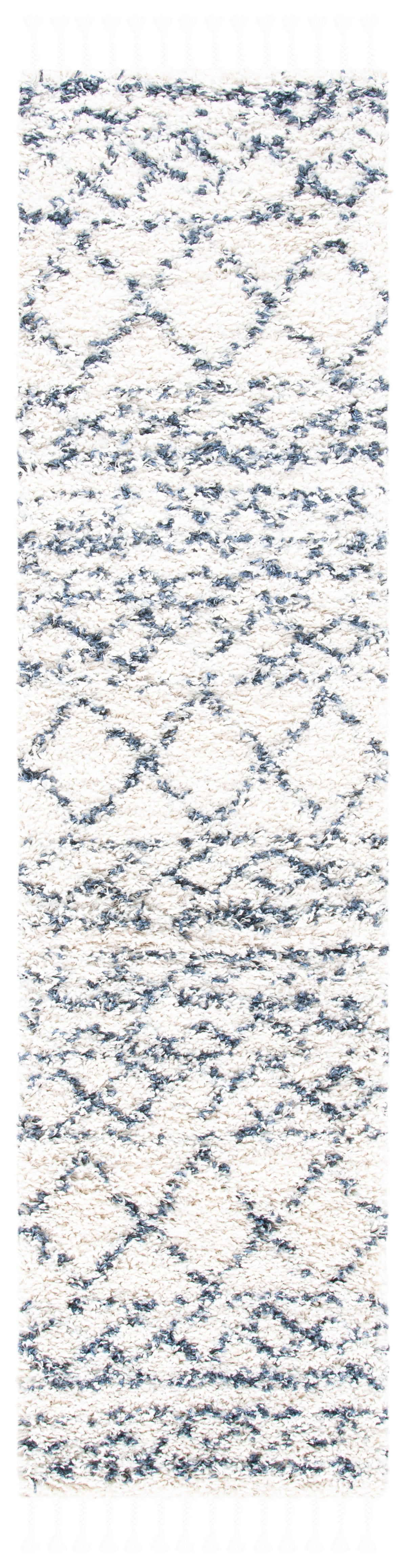 Safavieh Pro Lux Shag Plx436C Ivory/Blue Rugs.