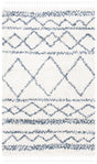 Safavieh Pro Lux Shag Plx436C Ivory/Blue Rugs.