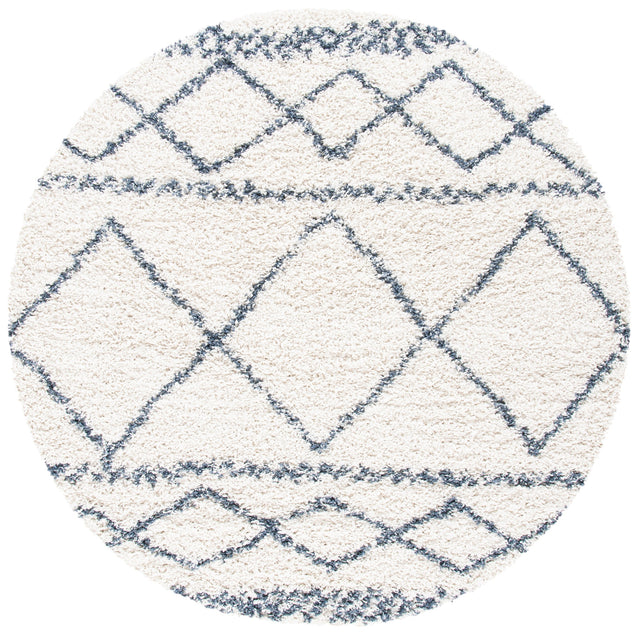 Safavieh Pro Lux Shag Plx436C Ivory/Blue Rugs.