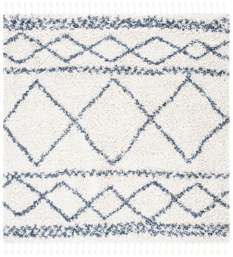 Safavieh Pro Lux Shag Plx436C Ivory/Blue Rugs.