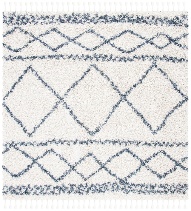Safavieh Pro Lux Shag Plx436C Ivory/Blue Rugs.