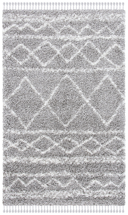 Safavieh Pro Lux Shag Plx436F Grey/Ivory Area Rug