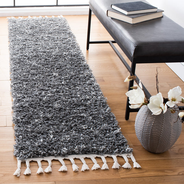 Safavieh Pro Lux Shag Plx436H Dark Grey/Ivory Rugs.